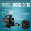 imageLittle Giant 566724 1295GPH Wet Rotor Pump with 20Ft Cord for ponds up to 1200 Gallons Black F1012004000 GPH