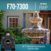 imageLittle Giant 566724 1295GPH Wet Rotor Pump with 20Ft Cord for ponds up to 1200 Gallons Black F1012007300 GPH