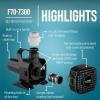 imageLittle Giant 566724 1295GPH Wet Rotor Pump with 20Ft Cord for ponds up to 1200 Gallons Black F1012007300 GPH