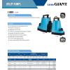 imageLittle Giant 5ASPLL 115Volt 16 HP 1500 GPH Automatic Aluminum Utility Pump with LowLevel Piggyback Diaphragm Switch 18Ft Cord Blue 50571710Ft Cord  Manual