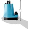 imageLittle Giant 5ASPLL 115Volt 16 HP 1500 GPH Automatic Aluminum Utility Pump with LowLevel Piggyback Diaphragm Switch 18Ft Cord Blue 50571710Ft Cord  Manual