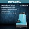 imageLittle Giant 5ASPLL 115Volt 16 HP 1500 GPH Automatic Aluminum Utility Pump with LowLevel Piggyback Diaphragm Switch 18Ft Cord Blue 505717Manual Utility  1500 GPH  25 Ft Cord