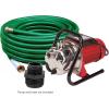 imageLittle Giant 5ASPLL 115Volt 16 HP 1500 GPH Automatic Aluminum Utility Pump with LowLevel Piggyback Diaphragm Switch 18Ft Cord Blue 505717Manual Utility  1500 GPH  25 Ft Cord