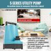 imageLittle Giant 5ASPLL 115Volt 16 HP 1500 GPH Automatic Aluminum Utility Pump with LowLevel Piggyback Diaphragm Switch 18Ft Cord Blue 505717Manual Utility  1500 GPH  10 Ft Cord