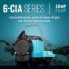 imageLittle Giant 6CIA 115 Volt 13 HP 2760 GPH Cast Iron Submersible Sump Pump with Extended Leg Kit and Integral Diaphragm Switch for Sump Systems 25Ft Cord Blue 506164