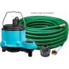 imageLittle Giant 6CIMR 115Volt 13 HP 2750 GPH Manual No Switch Submersible Sump Pump for Sump Systems and General Dewatering 25Ft Cord Blue 506274Pump  Hose Kit