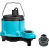 imageLittle Giant 6CIMR 115Volt 13 HP 2750 GPH Manual No Switch Submersible Sump Pump for Sump Systems and General Dewatering 25Ft Cord Blue 506274Pump  Hose Kit
