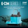 imageLittle Giant 6CIMR 115Volt 13 HP 2750 GPH Manual No Switch Submersible Sump Pump for Sump Systems and General Dewatering 25Ft Cord Blue 506274Pump