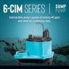 imageLittle Giant 6CIMR 115Volt 13 HP 2750 GPH Manual No Switch Submersible Sump Pump for Sump Systems and General Dewatering 25Ft Cord Blue 506274Pump