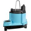 imageLittle Giant 6CIMR 115Volt 13 HP 2750 GPH Manual No Switch Submersible Sump Pump for Sump Systems and General Dewatering 25Ft Cord Blue 506274Pump