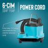 imageLittle Giant 6CIMR 115Volt 13 HP 2750 GPH Manual No Switch Submersible Sump Pump for Sump Systems and General Dewatering 25Ft Cord Blue 506274Pump
