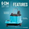 imageLittle Giant 6CIMR 115Volt 13 HP 2750 GPH Manual No Switch Submersible Sump Pump for Sump Systems and General Dewatering 25Ft Cord Blue 506274Pump