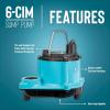 imageLittle Giant 6CIMR 115Volt 13 HP 2750 GPH Manual No Switch Submersible Sump Pump for Sump Systems and General Dewatering 25Ft Cord Blue 506274Pump