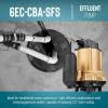 imageLittle Giant 6ECCBASFS 115 Volt 13 HP 3180 GPH Automatic Epoxy Impregnated Cast Bronze SumpEffluent Pump for SaltyBriny Water with Integral SnapAction Switch 20Ft Cord Bronze 506811