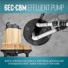 imageLittle Giant 6ECCBM 115 Volt 13 HP 3180 GPH Manual No Switch Epoxy Impregnated Cast Bronze SumpEffluent Pump for SaltyBriny Water Conditions 20Ft Cord Bronze 506812