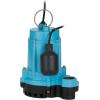 imageLittle Giant 6ECCIARF 13 HP 115Volt 3180 GPH Automatic Cast Iron Submersible SumpEffluent Pump with Polypropylene Base Piggyback Mechanical Float Switch and 30Ft Power Cord Blue 506808PUMP