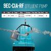 imageLittle Giant 9ECCIASFS 115 Volt 410 HP 4200 GPH Automatic Cast Iron SumpEffluent Pump with Integral Snap Action Switch and 30Ft Cord Blue 509804Automatic Tethered  208230V  20