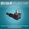 imageLittle Giant 9ECCIASFS 115 Volt 410 HP 4200 GPH Automatic Cast Iron SumpEffluent Pump with Integral Snap Action Switch and 30Ft Cord Blue 509804Automatic Tethered  208230V  20