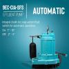 imageLittle Giant 9ECCIASFS 115 Volt 410 HP 4200 GPH Automatic Cast Iron SumpEffluent Pump with Integral Snap Action Switch and 30Ft Cord Blue 509804Automatic SnapAction  115V  30 cord