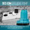 imageLittle Giant 9ECCIASFS 115 Volt 410 HP 4200 GPH Automatic Cast Iron SumpEffluent Pump with Integral Snap Action Switch and 30Ft Cord Blue 509804Manual  115V  20 cord