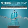 imageLittle Giant 9ECHCIM 115Volt 410 HP 4200 GPH Manual Submersible Cast Iron High Head Effluent Pump with 30Ft Cord Blue 509533