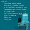 imageLittle Giant 9SCCIM 115 Volt 410 HP 6000 GPH Manual EpoxyCoated Cast Iron Submersible Sewage Pump 20Ft Cord Blue 509413Integral Snap Action Float Switch
