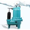imageLittle Giant 9SCCIM 115 Volt 410 HP 6000 GPH Manual EpoxyCoated Cast Iron Submersible Sewage Pump 20Ft Cord Blue 509413Integral Snap Action Float Switch