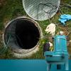 imageLittle Giant 9SCCIM 115 Volt 410 HP 6000 GPH Manual EpoxyCoated Cast Iron Submersible Sewage Pump 20Ft Cord Blue 509413Integral Snap Action Float Switch