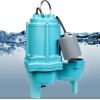 imageLittle Giant 9SCCIM 115 Volt 410 HP 6000 GPH Manual EpoxyCoated Cast Iron Submersible Sewage Pump 20Ft Cord Blue 509413Piggyback Float Switch