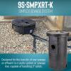 imageLittle Giant 9SSMPXRTK 410 HP 115Volt 6000 GPH PrePackaged Simplex Sewage BasinPump System  Assembly Required BlackBlue 509074