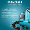 imageLittle Giant 9SSMPXRTK 410 HP 115Volt 6000 GPH PrePackaged Simplex Sewage BasinPump System  Assembly Required BlackBlue 509074