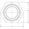 imageLittle Giant ADBH2 Bulkhead Fitting Suitable for Ponds 2Inch FNPT Black 566257