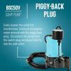 imageLittle Giant BSC33T 13 HP 115 Volt 3000 GPH Automatic Submersible Cast Iron SumpEffluent Pump with Piggyback Tethered Float Switch and 10Ft Cord Blue 506255511252