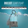 imageLittle Giant BSC33T 13 HP 115 Volt 3000 GPH Automatic Submersible Cast Iron SumpEffluent Pump with Piggyback Tethered Float Switch and 10Ft Cord Blue 506255506256