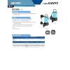 imageLittle Giant BSC33T 13 HP 115 Volt 3000 GPH Automatic Submersible Cast Iron SumpEffluent Pump with Piggyback Tethered Float Switch and 10Ft Cord Blue 506255506254