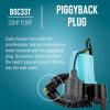 imageLittle Giant BSC33T 13 HP 115 Volt 3000 GPH Automatic Submersible Cast Iron SumpEffluent Pump with Piggyback Tethered Float Switch and 10Ft Cord Blue 506255506256