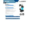 imageLittle Giant BSP33V 13 HP 115 Volt 2880 GPH Automatic Submersible Epoxy Coated Cast Aluminum Sump Pump with Piggyback Vertical Switch and 8Ft Cord Blue 506251