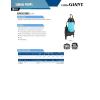 imageLittle Giant BSWC50T 12 HP 115 Volt 4920 GPH Automatic Submersible Cast Iron Sewage Pump with Tethered Float Switch and 10Ft Cord Blue 511256