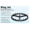 imageLittle Giant RJ21 17inch Diameter Spray Ring with 21 Jets for Pond Fountain or Water Display Black 517200