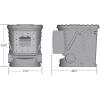 imageLittle Giant SK10 10000 Gallon Per Hour Pond Skimmer Black 149401725000 GPH