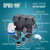 imageLittle Giant SPBS10HF 10 Amp 2520 GPH Sump Pump Battery Back Up System with Controller Backup Pump Switch Fittings Black 5064061 Amp