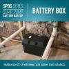 imageLittle Giant SPBS10HF 10 Amp 2520 GPH Sump Pump Battery Back Up System with Controller Backup Pump Switch Fittings Black 50640610 Amp