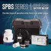 imageLittle Giant SPBS10HF 10 Amp 2520 GPH Sump Pump Battery Back Up System with Controller Backup Pump Switch Fittings Black 50640610 Amp