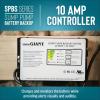 imageLittle Giant SPBS10HF 10 Amp 2520 GPH Sump Pump Battery Back Up System with Controller Backup Pump Switch Fittings Black 50640610 Amp