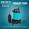 imageLittle Giant SPBS10HF 10 Amp 2520 GPH Sump Pump Battery Back Up System with Controller Backup Pump Switch Fittings Black 50640612 Amp with Primary Pump