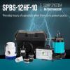imageLittle Giant SPBS10HF 10 Amp 2520 GPH Sump Pump Battery Back Up System with Controller Backup Pump Switch Fittings Black 50640612 Amp with Primary Pump