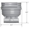 imageLittle Giant WF10 Biological Waterfall Filter for Garden and Koi Ponds Up to 10000 Gallons Black 5710115000 Gallon