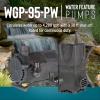 imageLittle Giant WGP95PW 115 Volt 4280 GPH Dual Discharge Direct Drive Submersible Waterfall and Pond Pump Black 5664074280 GPH 700 Watts