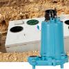 imageLittle Giant WS50HM1220 208230 Volt 12 HP 6900 GPH Manual Submersible Effluent Pump with 20Ft Cord and 230V Plug Blue 620220
