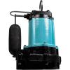 imageLittle Giant 10ECHCIARF 115Volt 12 HP 3600 GPH Automatic Submersible Cast Iron High Head Effluent Pump with Piggyback Float Switch and 30Ft Cord Blue 511622Integral Float Switch  20 Cord